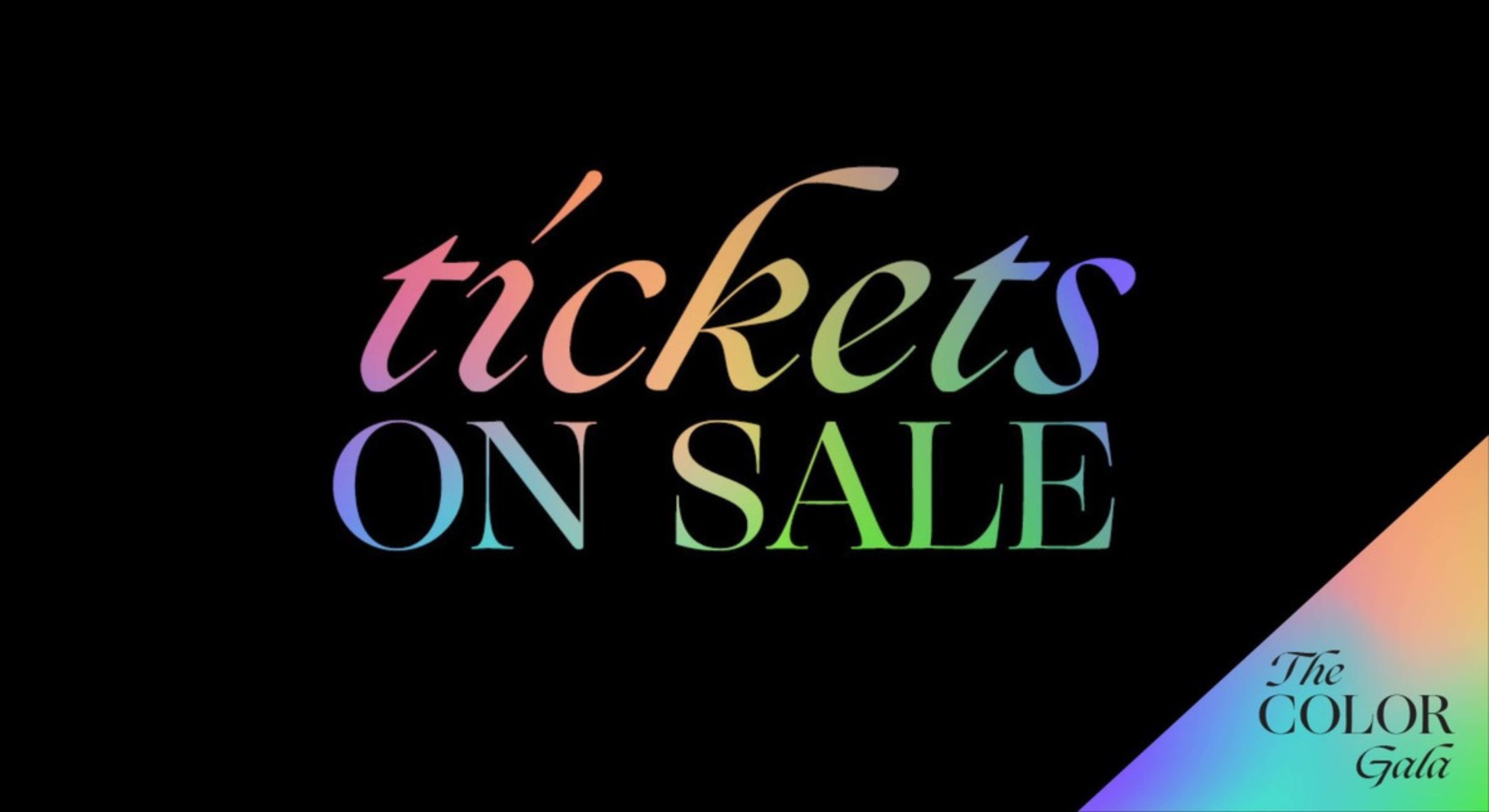 Color Gala Tickets On Sale